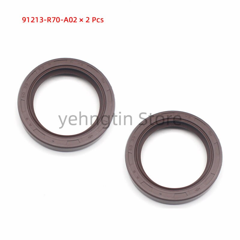 Genuine Honda Cam And Crank Seal Set: (2) 91213-R70-A02 & (1) 91212-R70-A02