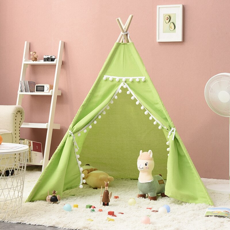 Kind Tent Teepee Tipi Voor Kinderen Draagbare Speelhuis Voor Meisje Cabana Jongen Tenten Kid Tent Meisje Spelen Kamer Infantil kids Tent