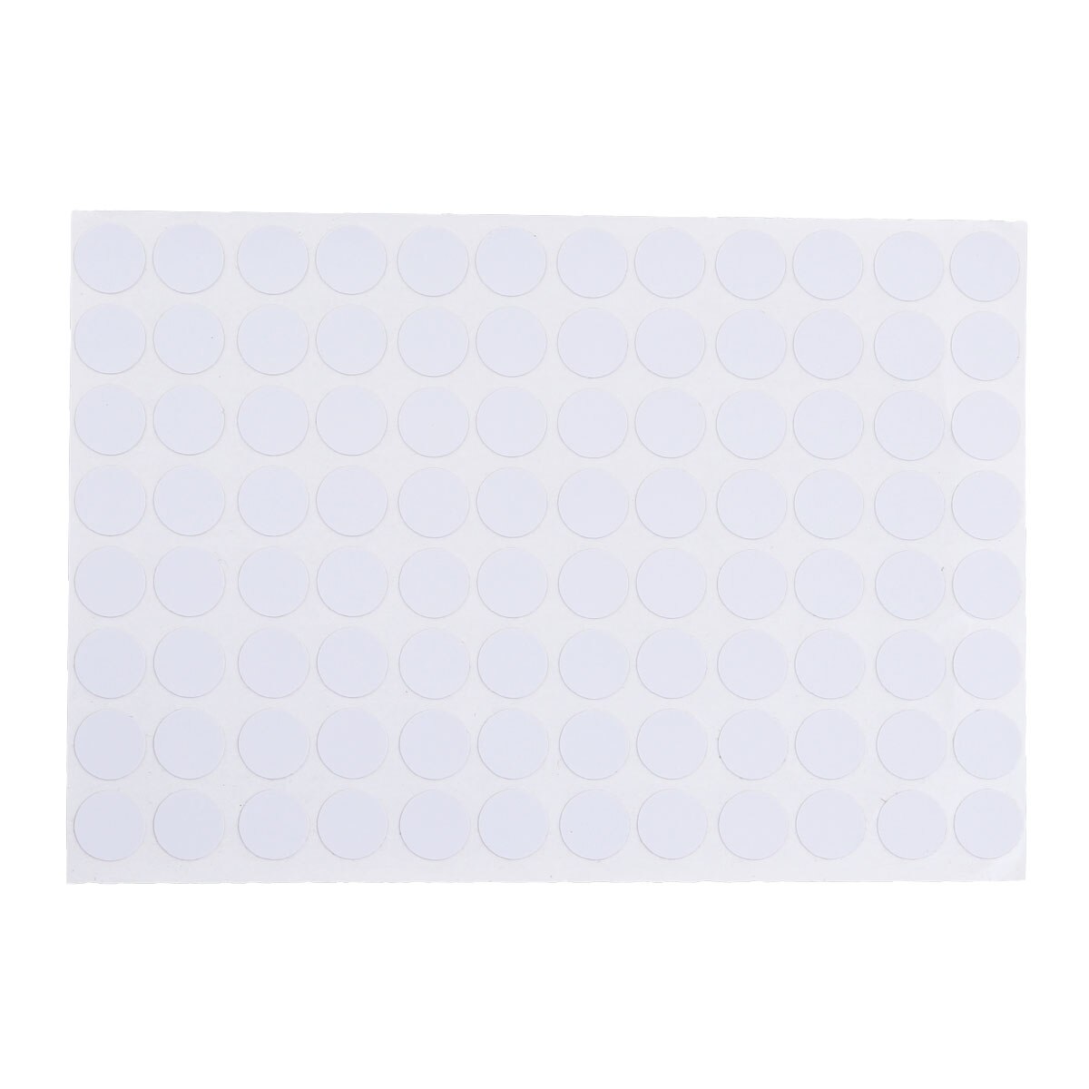Cache-trou de vis étanche antidérapant, autocollants décoratifs (01) de 15mm, 96 pièces/feuille: White