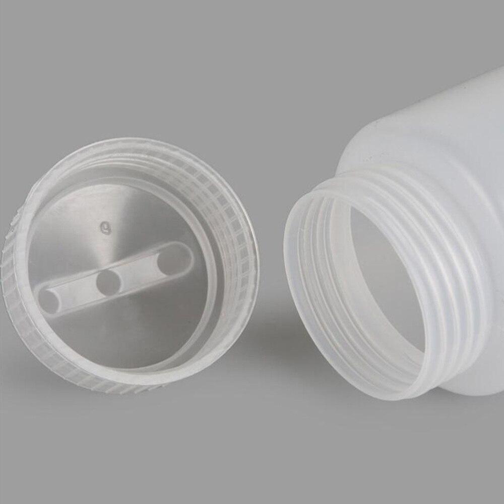 4pcs Jam Squeeze Bottles 3-hole Tomato Sauce Dispensers Kitchen Gadget for Salad Dressing Mustard (White, 12oz, 360ml)