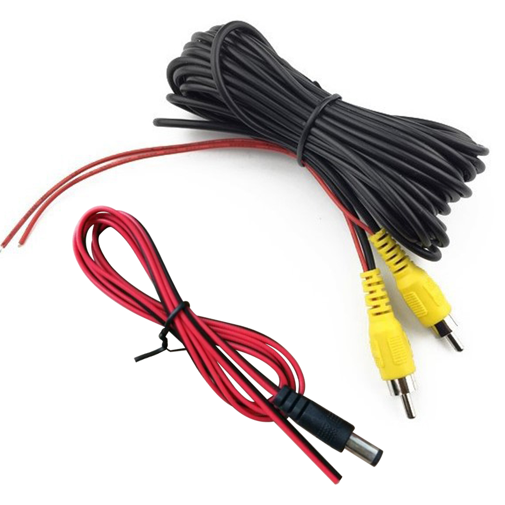 Cable de vídeo RCA de 6M/10M/20M para cámara de visión trasera de coche, Cable Universal para conectar cámara de marcha atrás con Monitor Multimedia para coche