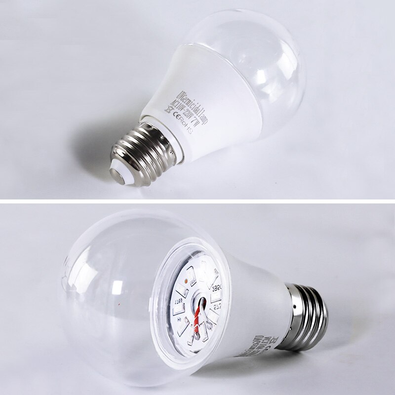 Bombillas LED OK-B E27, Bombilla ultravioleta UVC, foco esterilizador E27, luces de ozono, luz desinfectante para interiores, luces LED de maíz