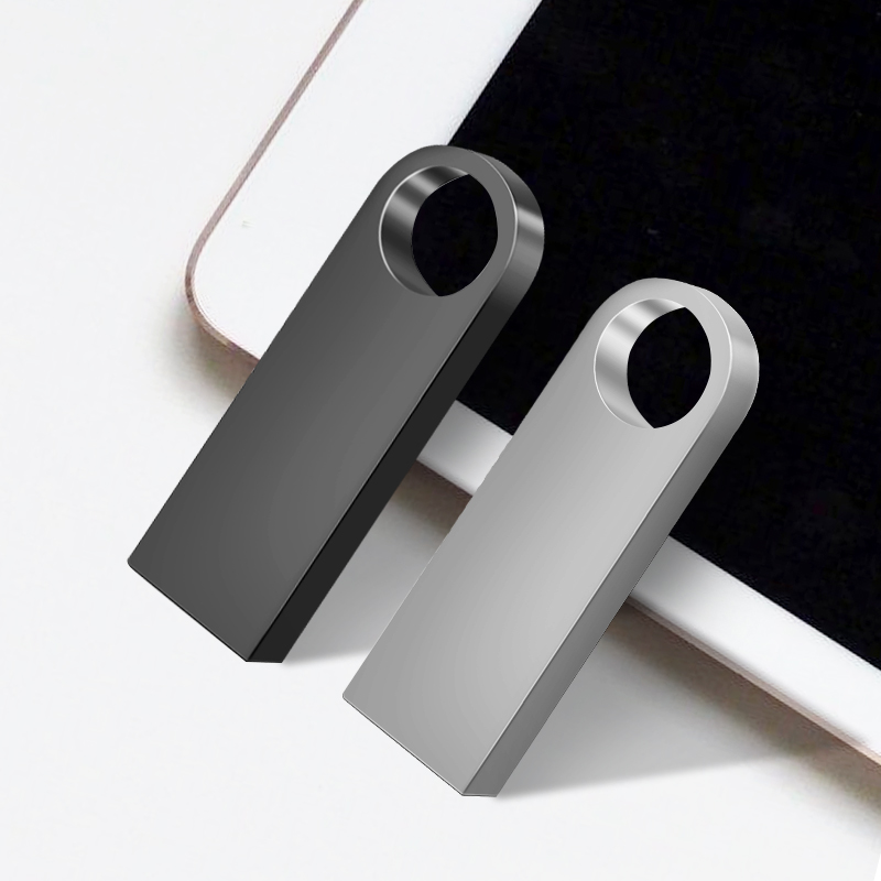 Metalen Sleutelhanger USB 3.0 Flash Drive Metalen Pen Drive 128GB 64GB 32GB 16GB 8GB Pendrive Waterdicht Geheugen Usb Stick hoge snelheid