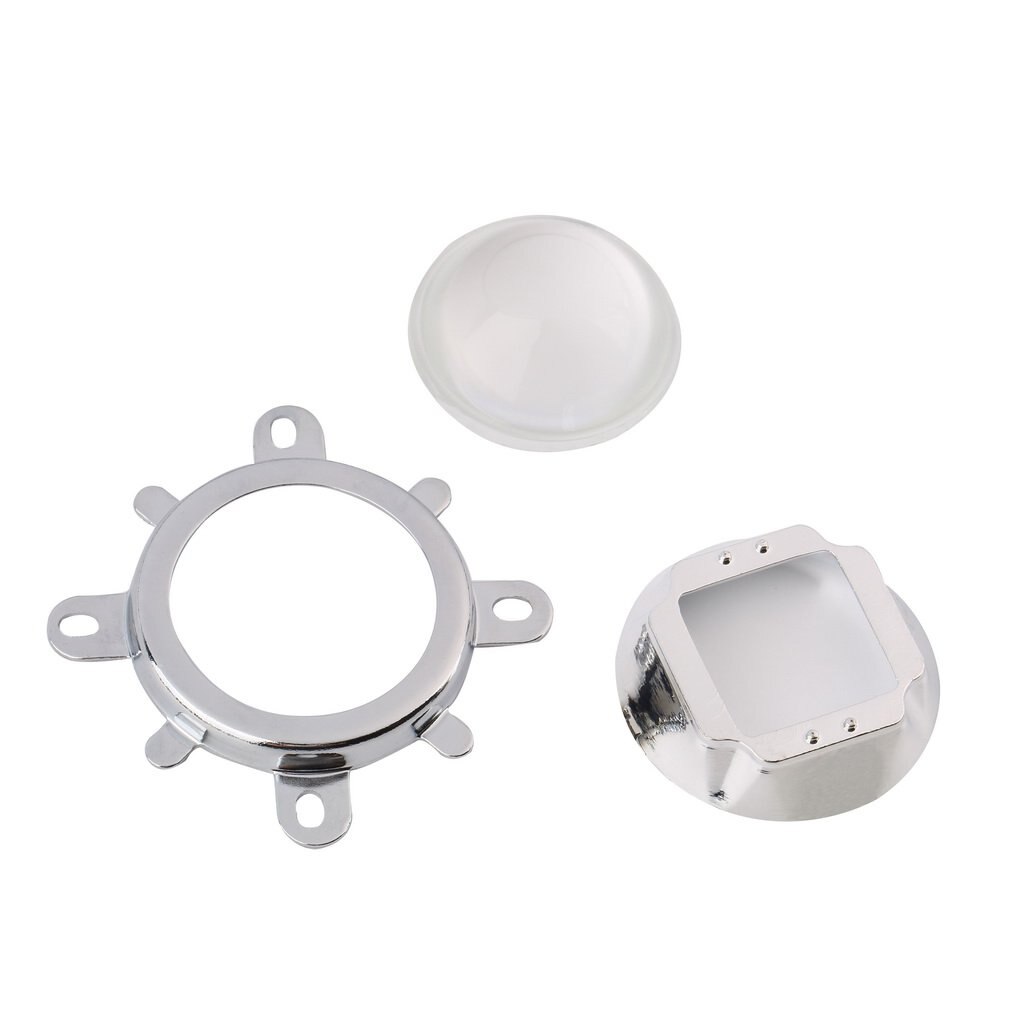 60-80 Degree 1 Set of 30W 50W 100W LED 44mm Lens + Reflector Collimator + Fixed Bracket 3mm Thickness Bottom: Default Title