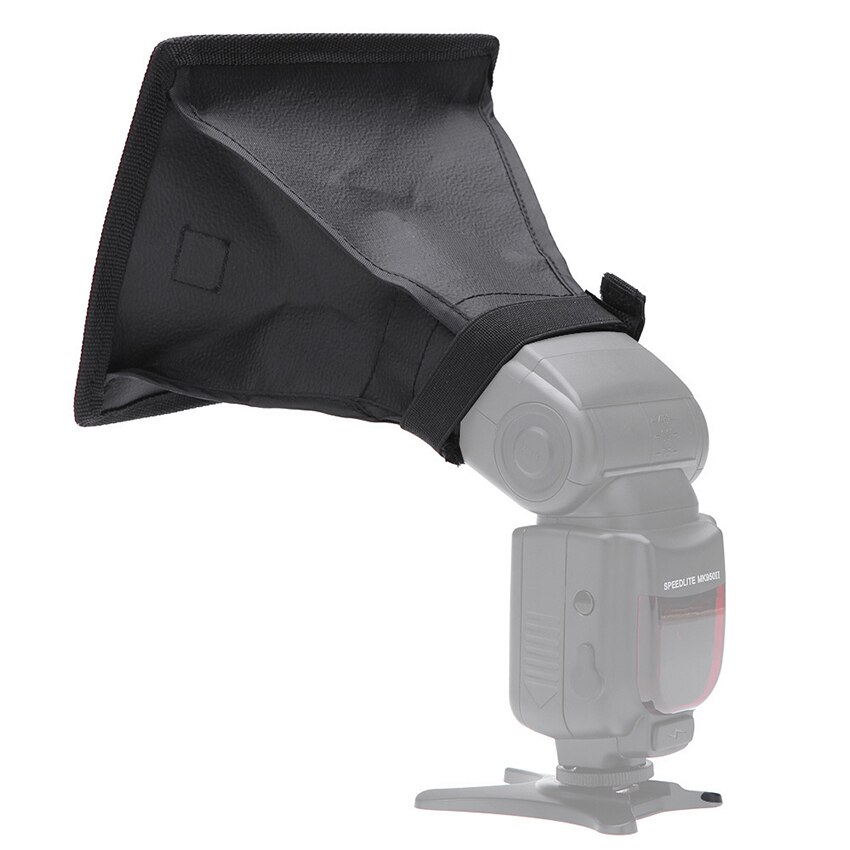 Flash Diffuser Light Softbox 15x17CM Portable Universal Photo Diffuser Collapsible with Storage Bag for Speedlight