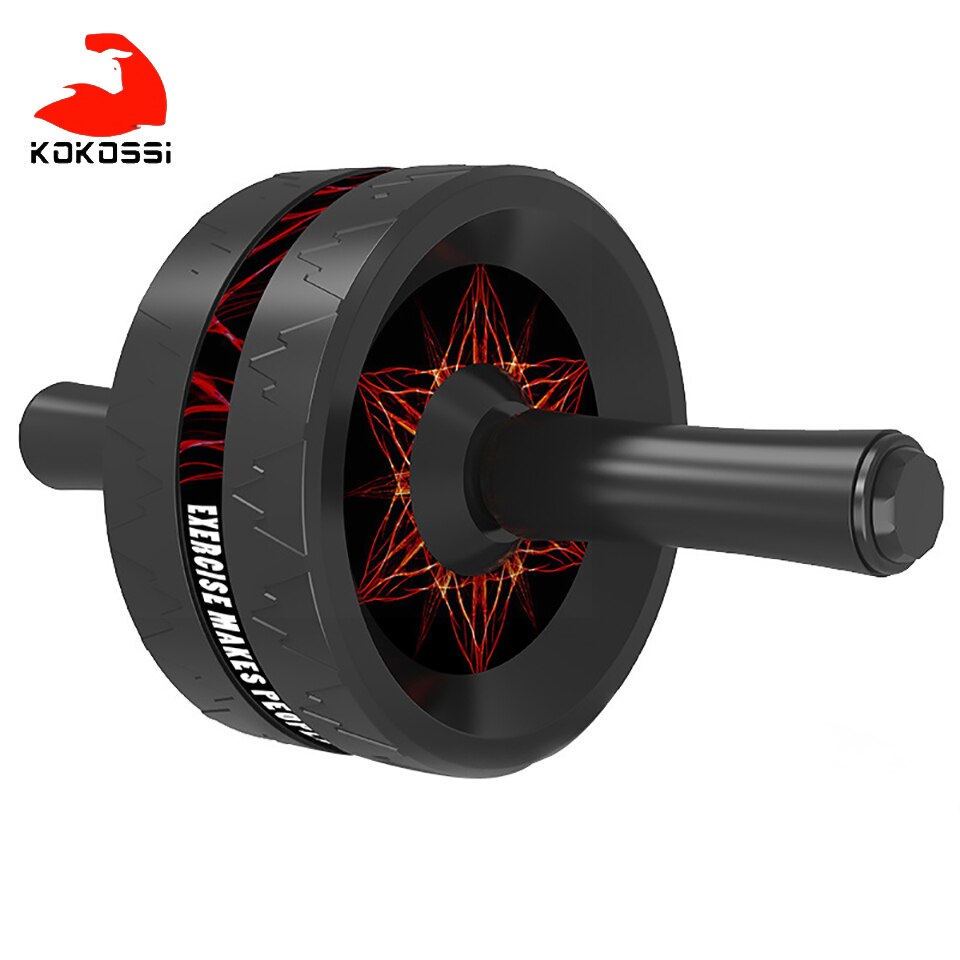 KoKossi Abdominal Wheel Training Abdominal Arm Muscles Home Gym Exercise Body Building Fitness Equipment AB Roller With Mat: Blue