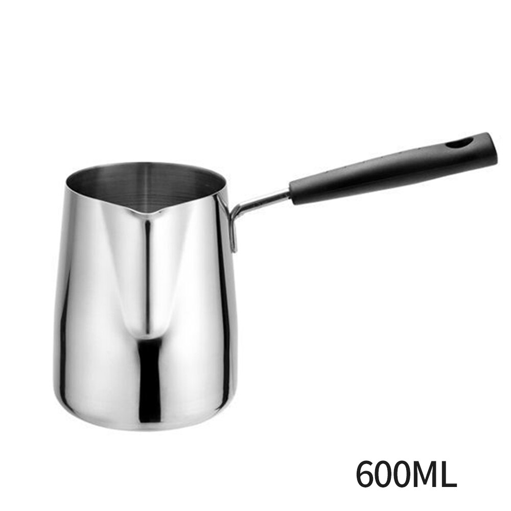 Roestvrij Staal Koffie Gieten Pot Kaars Cosmetische Maken Kannen Pitcher Kaars Wax Smelten Pot Huis Keuken Coffeeware Tool: 600ML