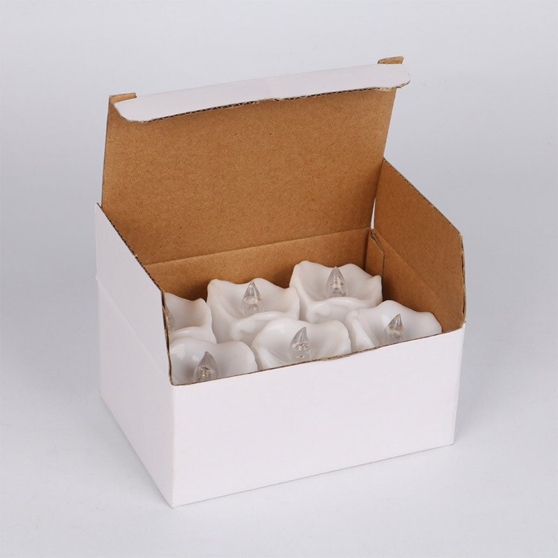 Set of 12 Calming Votive Candles Yellow Flicker LED Tealight Candles With Timer Flashing Smoke-free For Romance Indoors