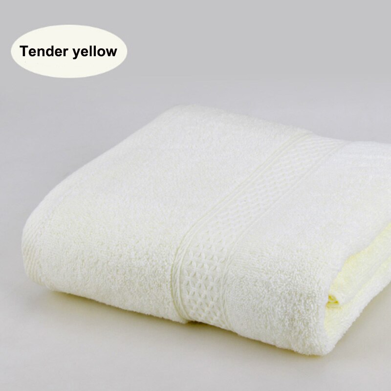 Für Erwachsene 100% Baumwolle 17 Farben 1PC Feste Schlecht Handtuch Strand Handtuch Hohe saugfähig Antibakterielle Schnell Trocknende Weichen Dicken: zart Gelb