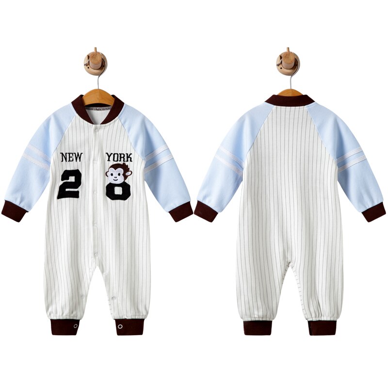 Neugeborene Jungen Mädchen Cartoon Tier Overall Baumwolle Langarm Oansatz Strampler Overall Kleidung