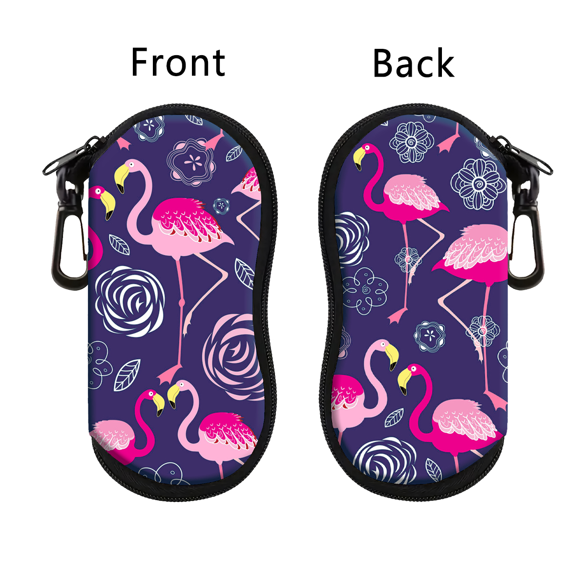 Flamingo Soft Shell Brillenkoker Roze Vogel Bril Beschermende Shell Kledingaccessoires Mannen Vrouwen Mode Brillentas: green