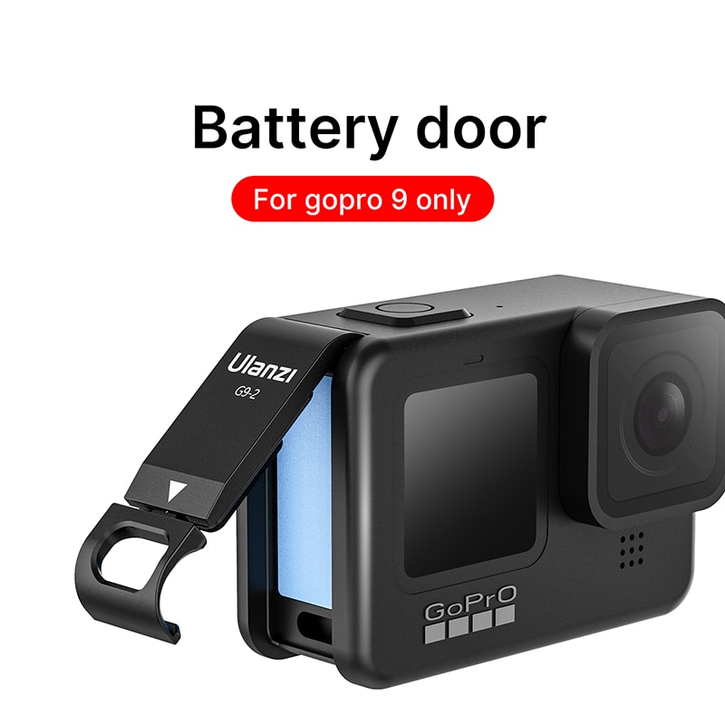 Ulanzi  g9-2 gopro 9 batteridæksel batteridæksel til gopro 9 gopro hero 9 opladeligt batteridæksel opladningsport kamera tilbehør