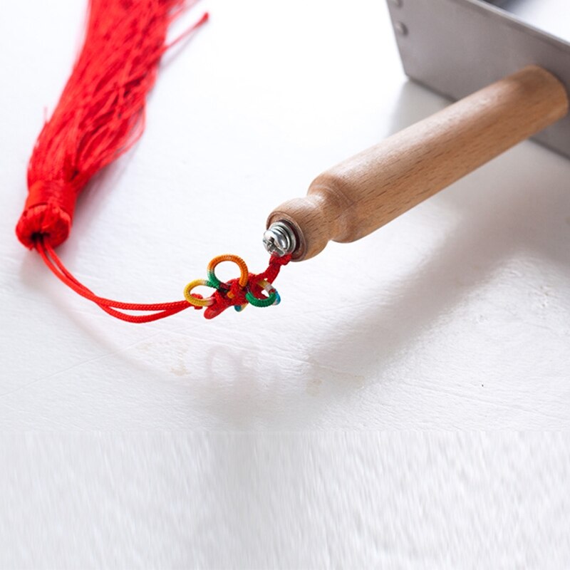 066E Mini Stainless Steel Dust Pan with Handle Cleaning Shovel Metal Cleaning Tool