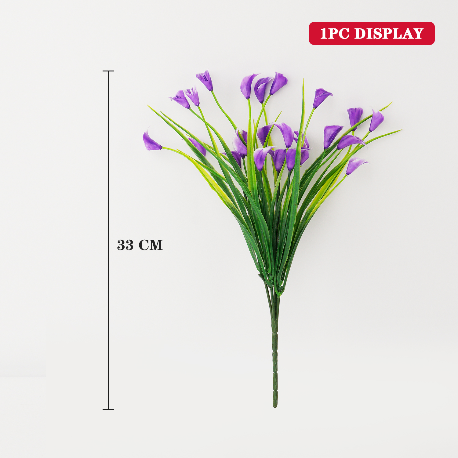 1 bundle 33cm DIY Calla PE Artificial Calla for Wedding Party Arrangement Decoratioan Handmade Simulation Flowers plante kerst