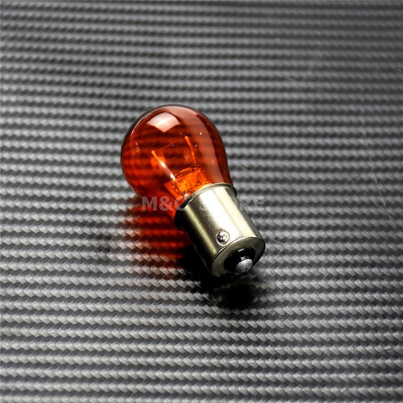 Luz de señal de giro para motocicleta, 5 piezas/10 piezas, 1156 P21W BA15S 1157 P21 5W BAY15D, luz de filamento LED para coche, Bombilla de freno, luz de parada 12V