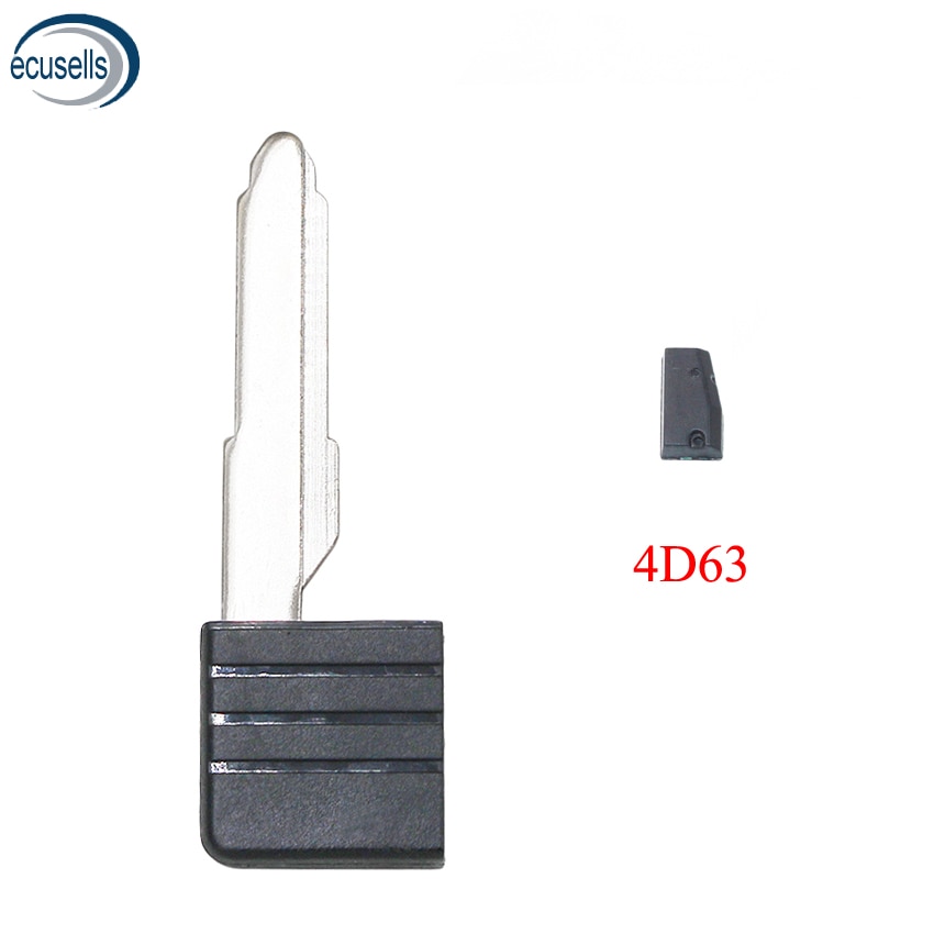 Hoja de llave de emergencia para tarjeta inteligente Maz13, en blanco, para Mazda 5, 6, CX-7, CX-9, MX-5, Miata, RX-8, con Chip 4D63