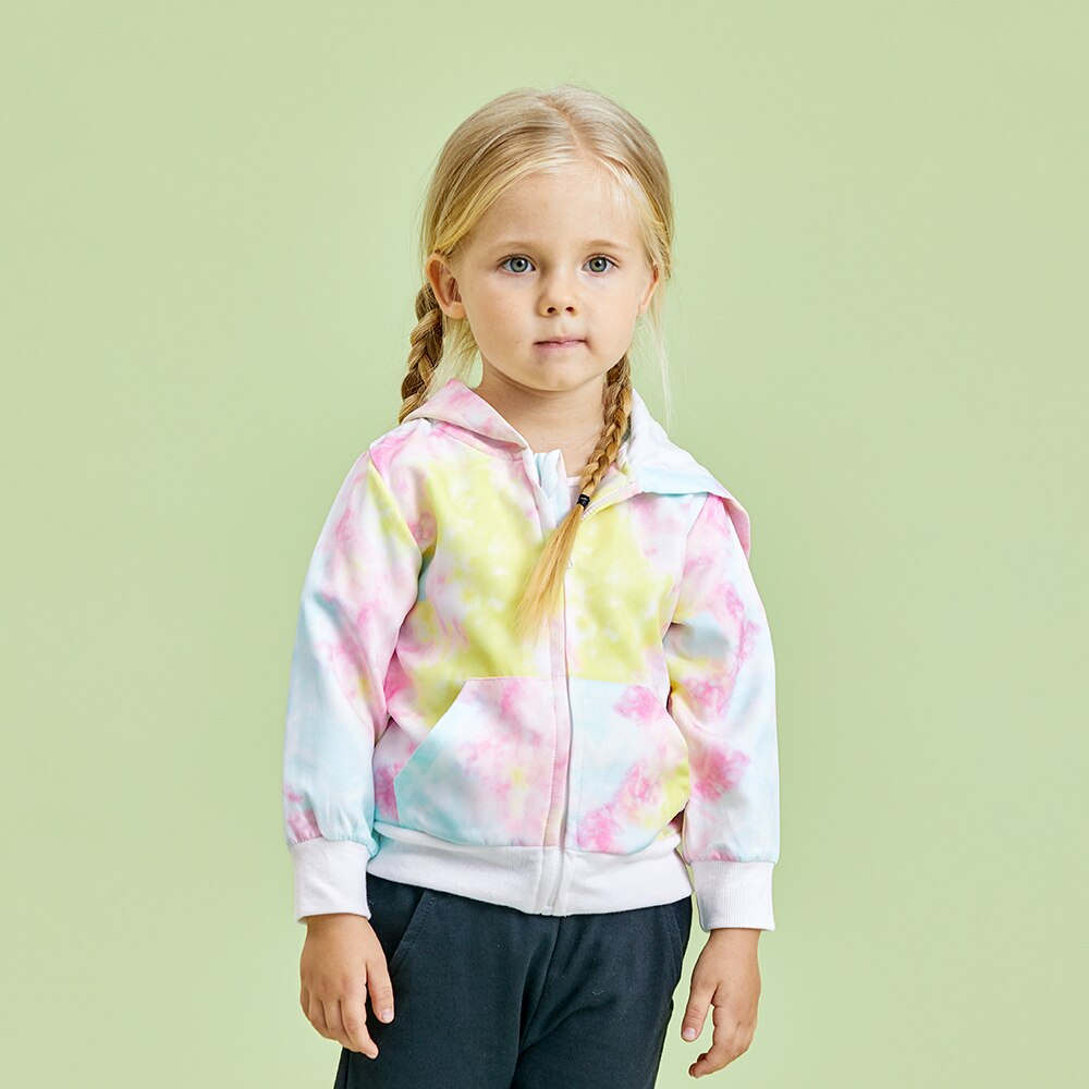 PatPat Spring and Autumn Baby / Toddler Girl Multi Color Hooded Jacket
