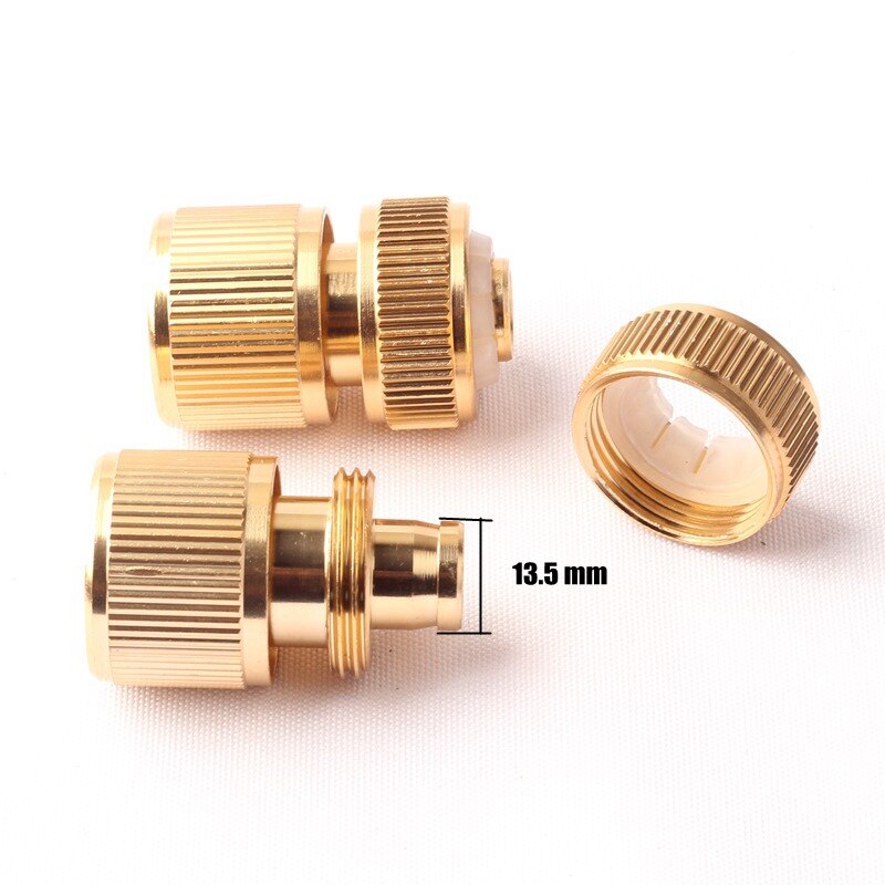 1/2 " aluminium snabbkoppling vattenkran kopplingar trädgård bevattningsslang snabba skarvar växtbevattning 16mm slang adapter