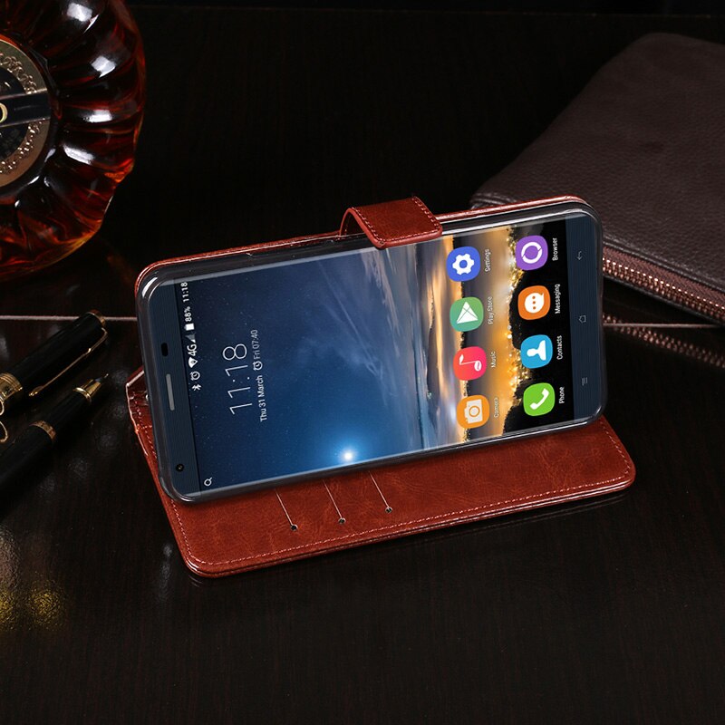 For Oukitel K6000 Pro Case 5.5" Business Stand Flip Wallet Leather Fundas Case for Oukitel K6000Pro Cover Phone Bags Accessories