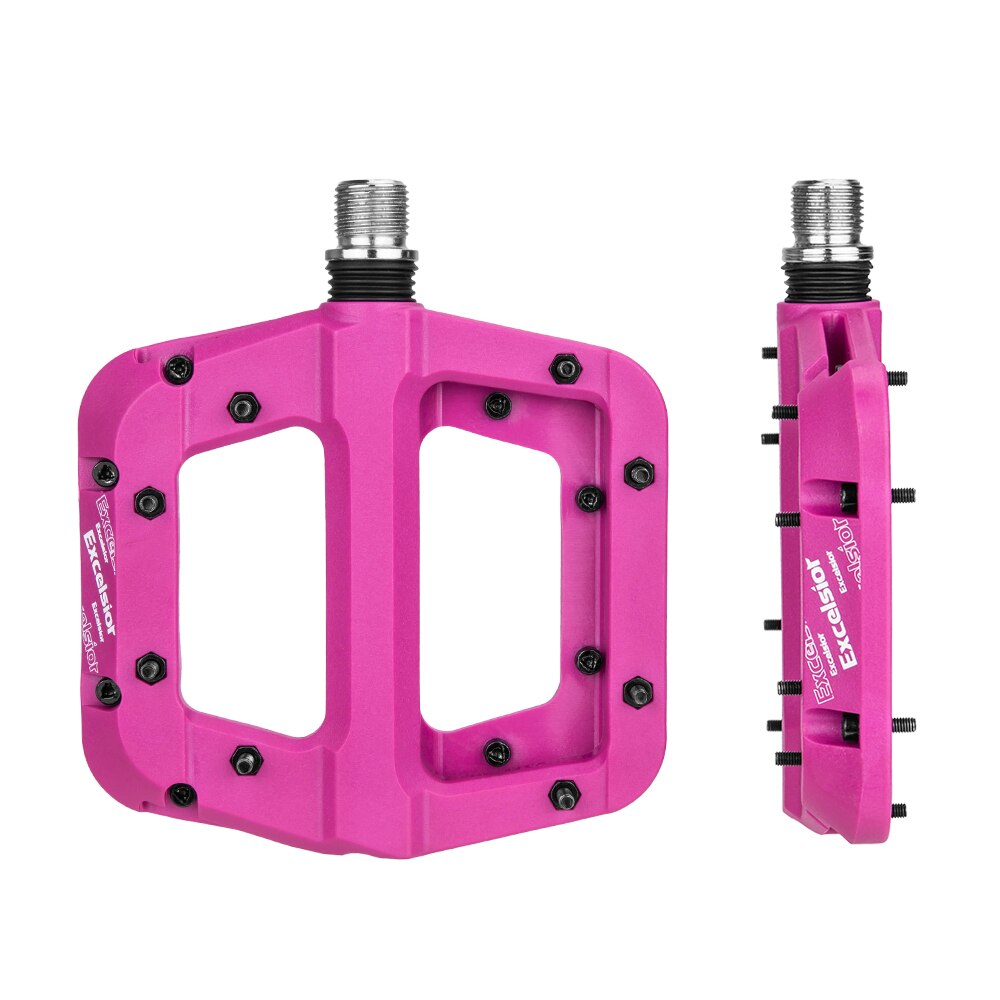 Pedales antideslizantes para bicicleta de montaña, plataforma plana, 9/16 pulgadas