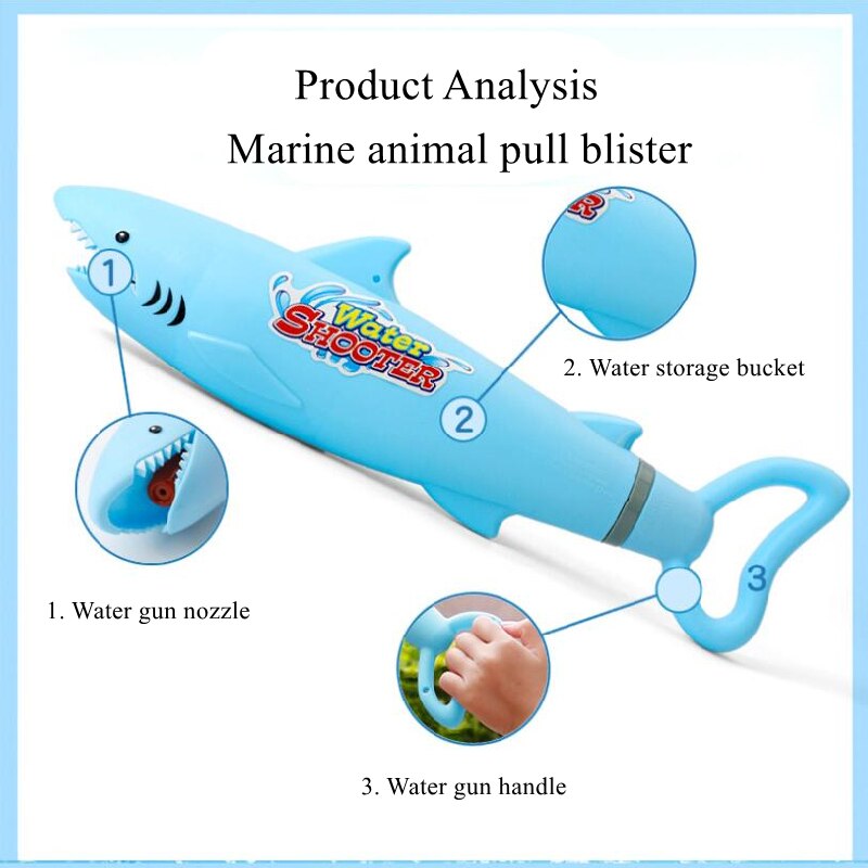 Karikatur Marine Ebene Sommer Heraus Tür Pumpen Wasser Pistole Schlecht Spielzeug Strand Spielzeug freundlicher Spielzeug Weihnachten Geburtstag