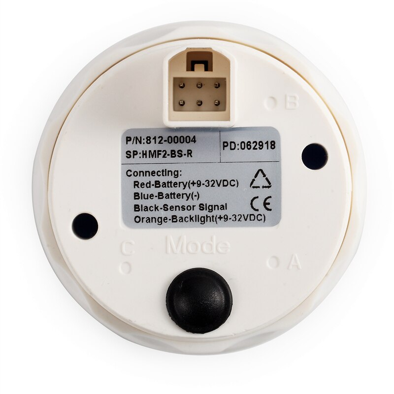 Boot Brandstofmeter 52mm Meter Olie Tank Niveau Indicator Zwart Wit Gezicht fit Auto Vrachtwagen Boot met 8 kleur Backlight 9-32 v