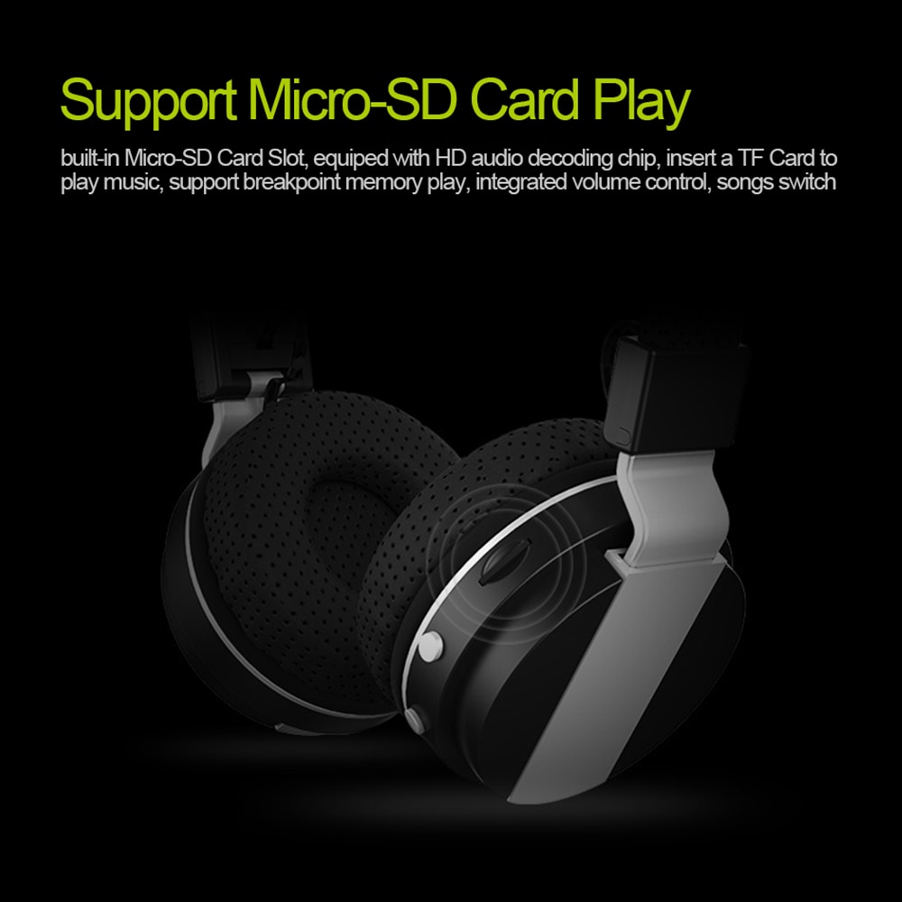 ZEALOT B17 Wireless Bluetooth Headphone Super Bass Stereo Headset FM Radio TF Card Play With Microphone