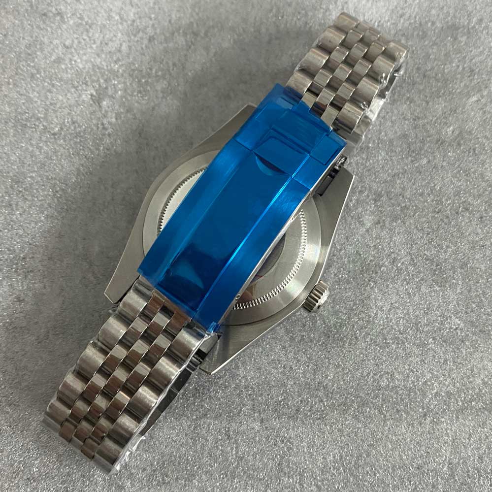 39mm Uhren Zubehör Bausatz Uhr fallen + Edelstahl Band Getriebe Saphir Glas passen NH35/ NH36 Bewegung für männer