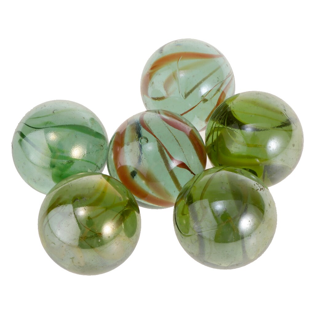 6 Pcs Marbles Transparent Glass Package Diy Crafts Decorative Aquarium Vase 35mm