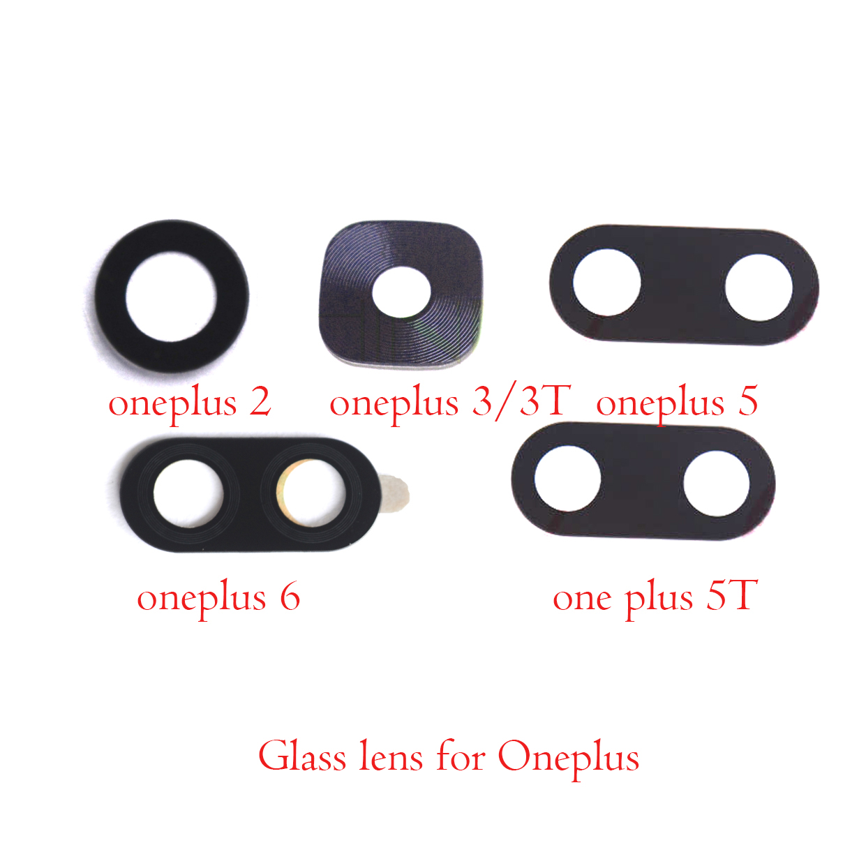 Rear back camera glass lens for Oneplus 1 2 3 3T 5 5T 6 6T 7 pro oneplus7 pro with sticker