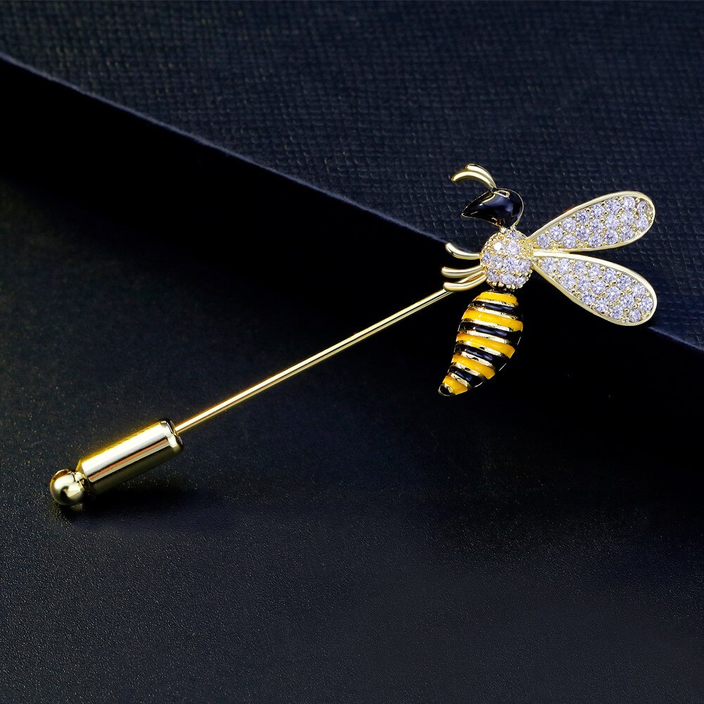 Delicate Bijen Broche Broche Een Woord Naald Dier Insecten Broche Kleding Sieraden Accessoires
