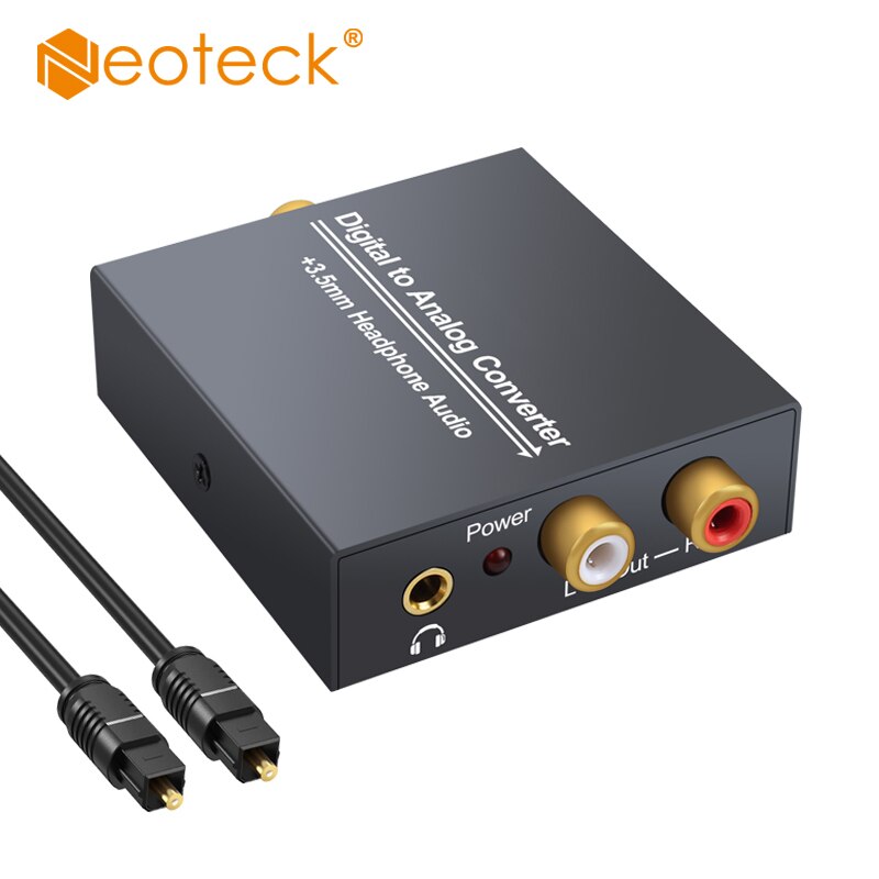 Neoteck 96Khz Digitaal Naar Analoog Analoge Audio Converter 24-Bit S/Pdif Dac Audio Converter Adapter Voor amp