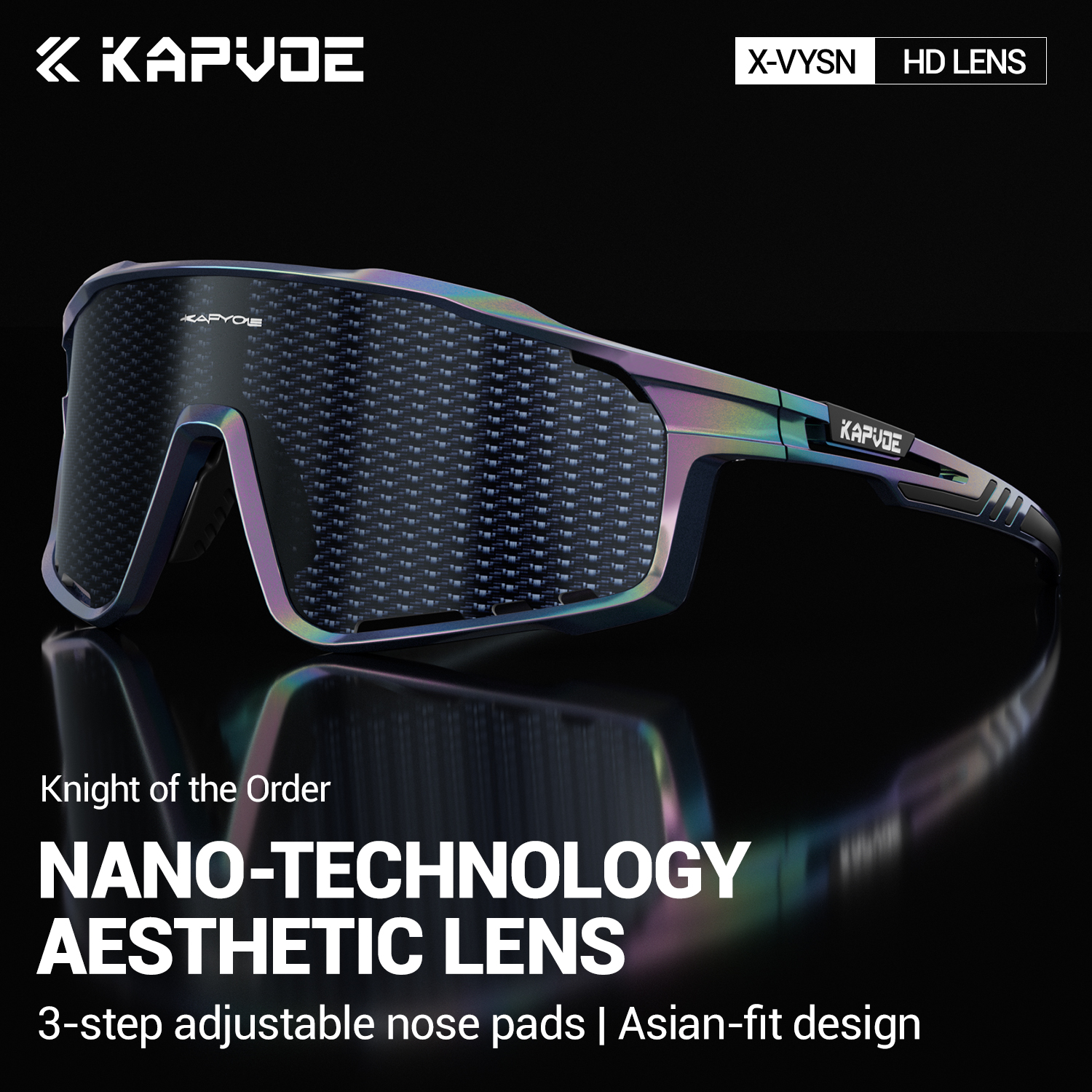 KAPVOE Nuova tecnologia Nano Lenti Occhiali da ciclismo sport tutto'aria aperta Occhiali da suola Bici UV400 Occhiali Uomo Donna Occhiali da bicicletta da strada: giallo