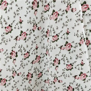 Nigeria vintage chiffon stof polyester leopard chiffon trykt stof til sommerbluse og kjole: Hvid