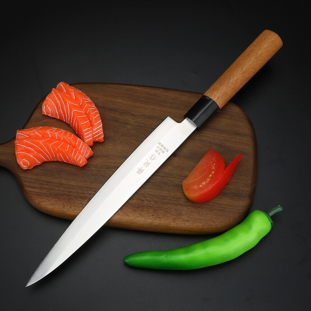 XUANFEN Edelstahl Japanischen Lachs Schneiden Messer Sashimi Küche Sushi Messer Sashimi Spezielle Messer einstellen