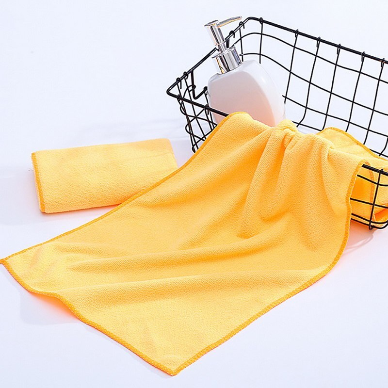 DIDIHOU 30x70cm petit Polyester absorbant petite serviette en microfibre serviette de bain à séchage rapide salle de bain serviettes de cuisine fournitures