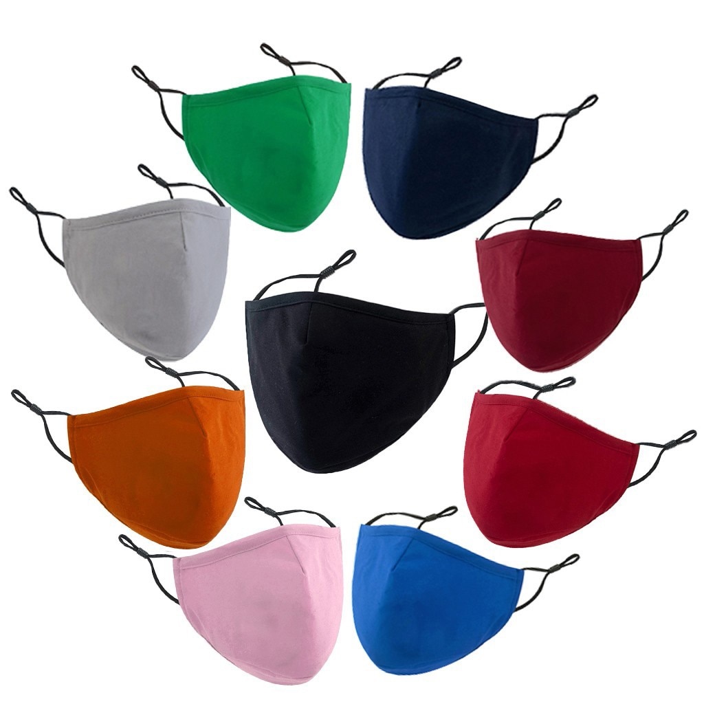 5-10 Uds adulto de Fasemask de algodón Unisex enchufable lavable reutilizable Bandana de transpirable boca cubierta de Mascarillas