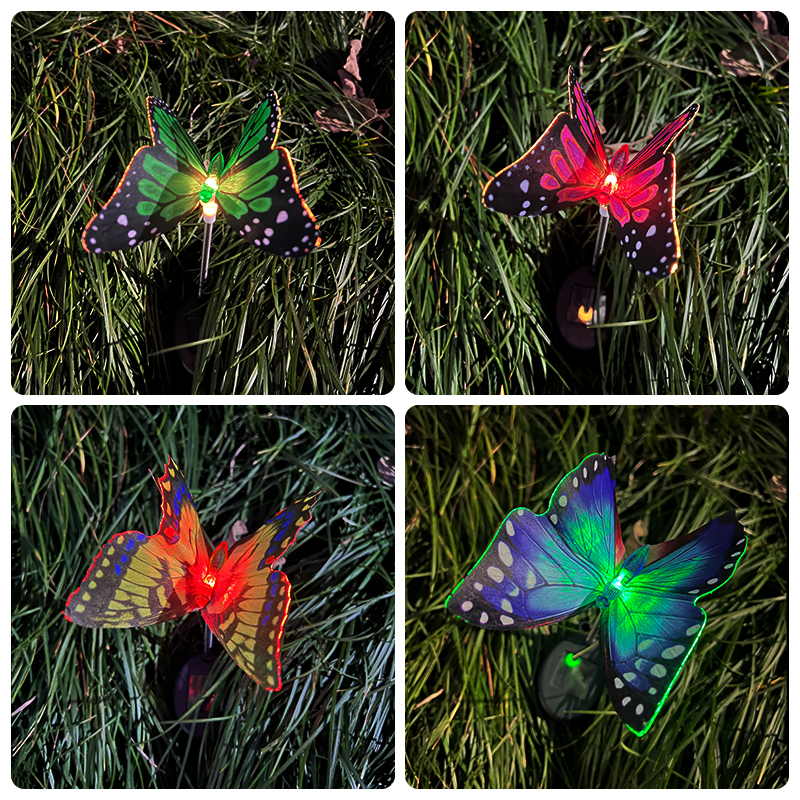 Luces LED solares de mariposa para exteriores, lámpara de ambiente para patio, iluminación de paisaje, para jardín, césped, patio, parque, villa, decoración del hogar