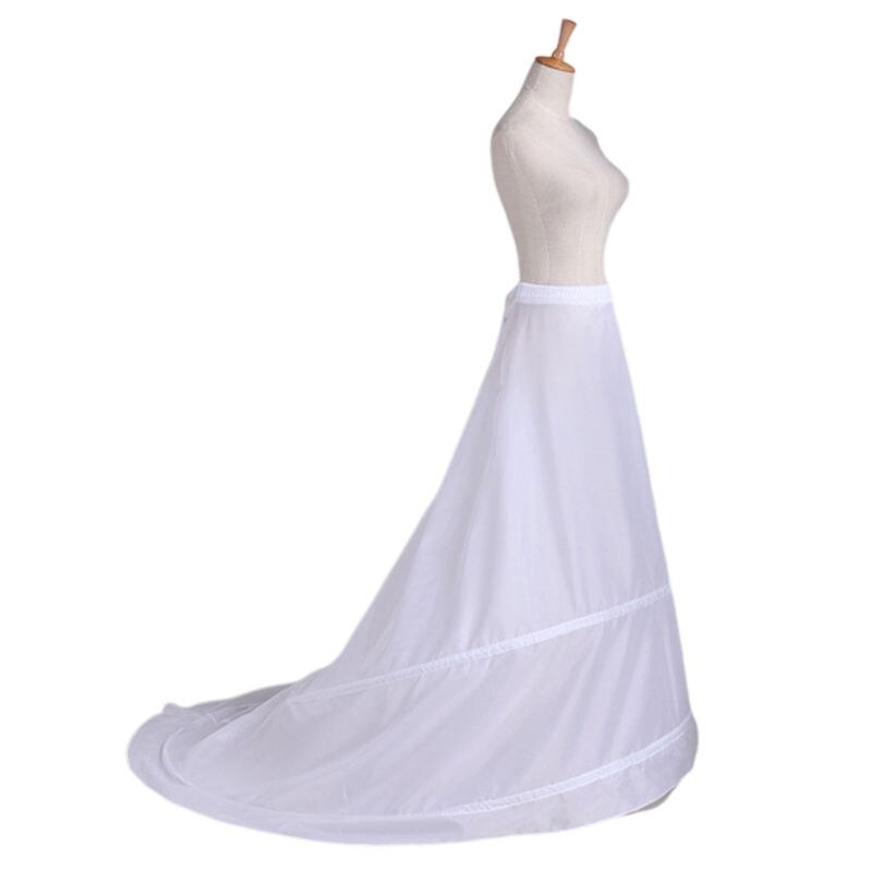Braut Petticoat Krinoline Unterrock Hochzeit Kleid Band Lolita Petticoat Lange Phantasie Rutscht Weiß Petticoat Rockabilly tüll: 1