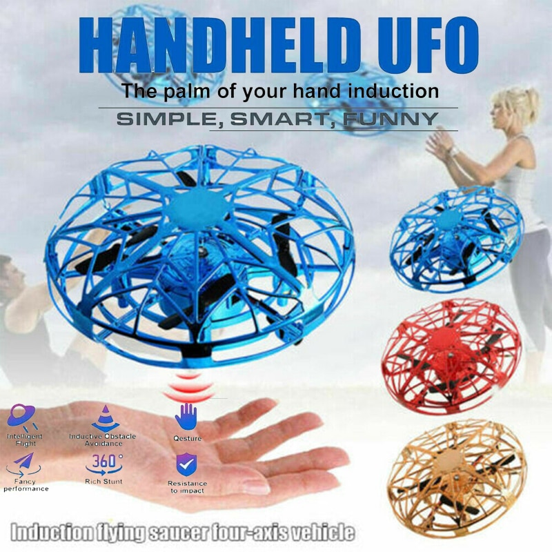 Mini Ufo Drone Anti-Collision Vliegende Helikopter Magic Hand Ufo Bal Vliegtuigen Sensing Inductie Drone Kid Elektrische Speelgoed