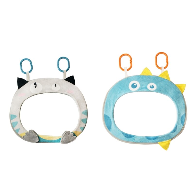 Safe Rearview Distorting Mirror Cartoon Pattern Great Shower Baby for Kids