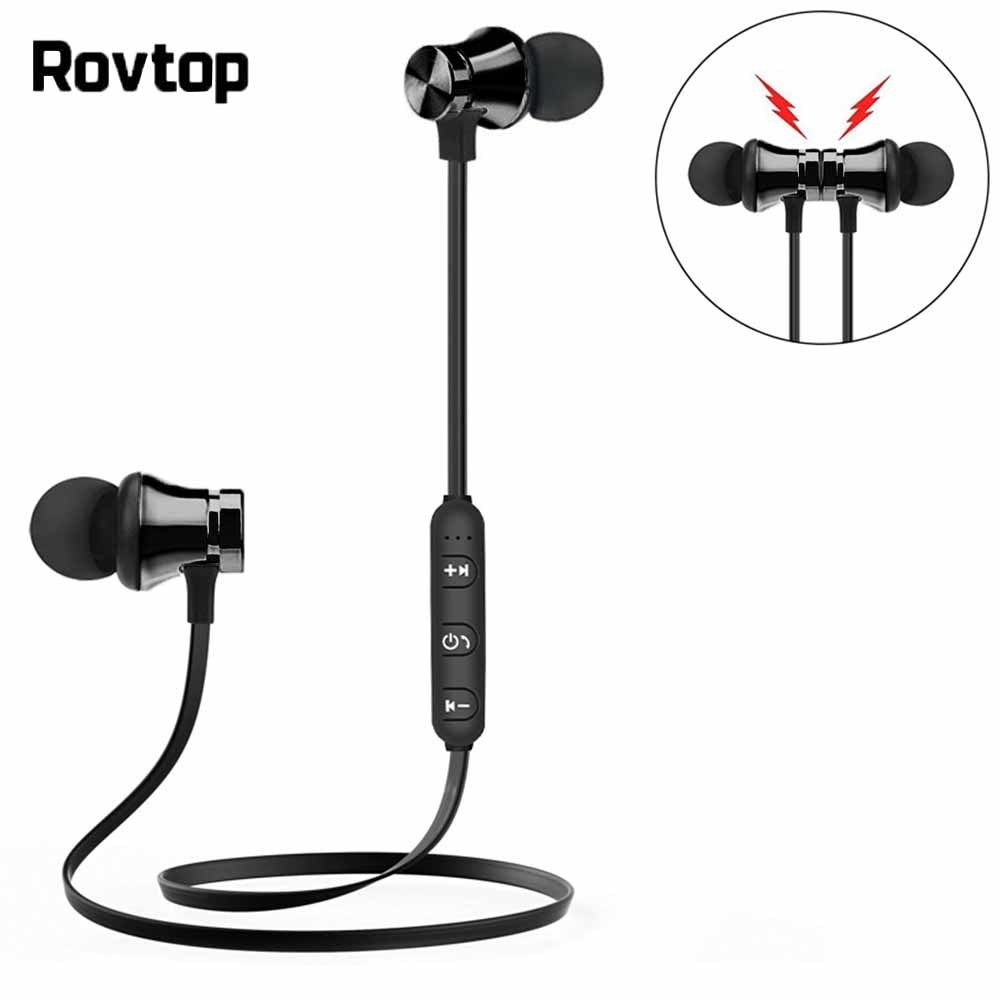 Rovtop XT11 Magnetic Bluetooth Earphone Wireless Earbuds Sport Headset For iPhone Xiaomi Hands free Headphones for Huawei