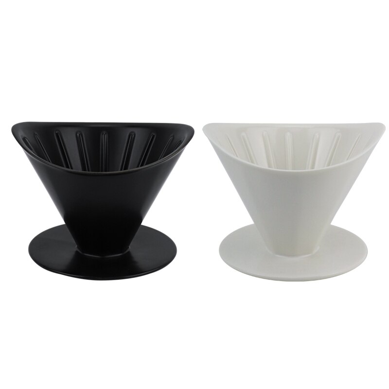 Japanese Style 2cups Hand Drip Coffee Filter Pour Over Coffee Brewer Cup and Saucer Ceramic Coffee Tea Mug Espresso Cup