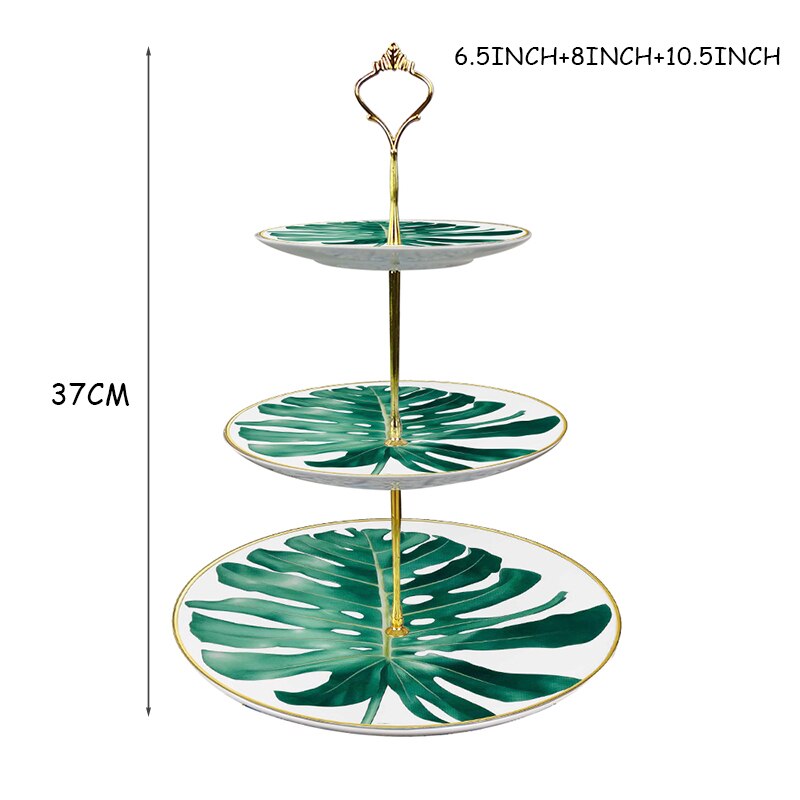 Bone China Ronde Plaat Creatieve Bos Dessert Serie Set Bladeren, Bloemen, restaurant En Thuisgebruik Koffie Set En Kom