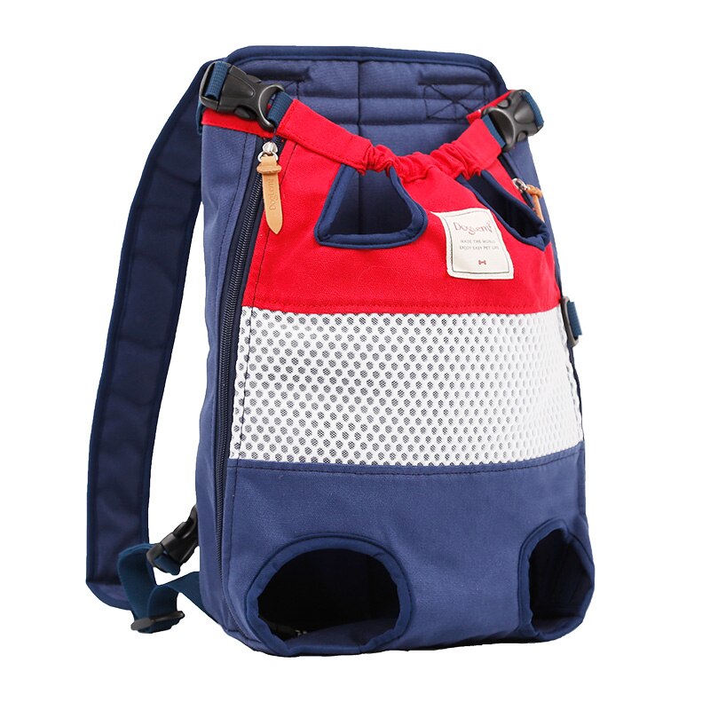 Pet Carrier Rugzak Kat Hond Benen Out Front Reistas Wandelen Rugzak Voor Kleine Medium Katten Honden Bulldog Teddy puppy: Rood