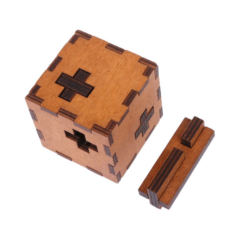 Cubo suizo de madera para niños, caja de rompecabezas secreto, juguete rompecabezas de madera, C5AA