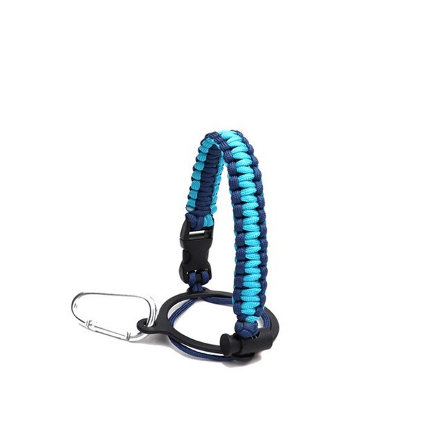 Vattenflaska säkerhetsrep handtag hydroflask paracord rembärare för hydroflaska bred mun flaskor kopp utomhus vandringsredskap: 8
