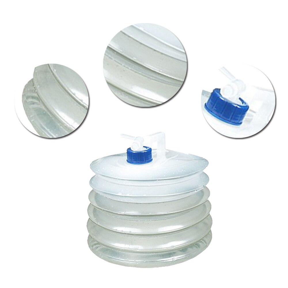 Outdoor Camping Water Bags Collapsible Water Container Folding Bucket Storage PE Food Grade Camping Foldable Water Bag