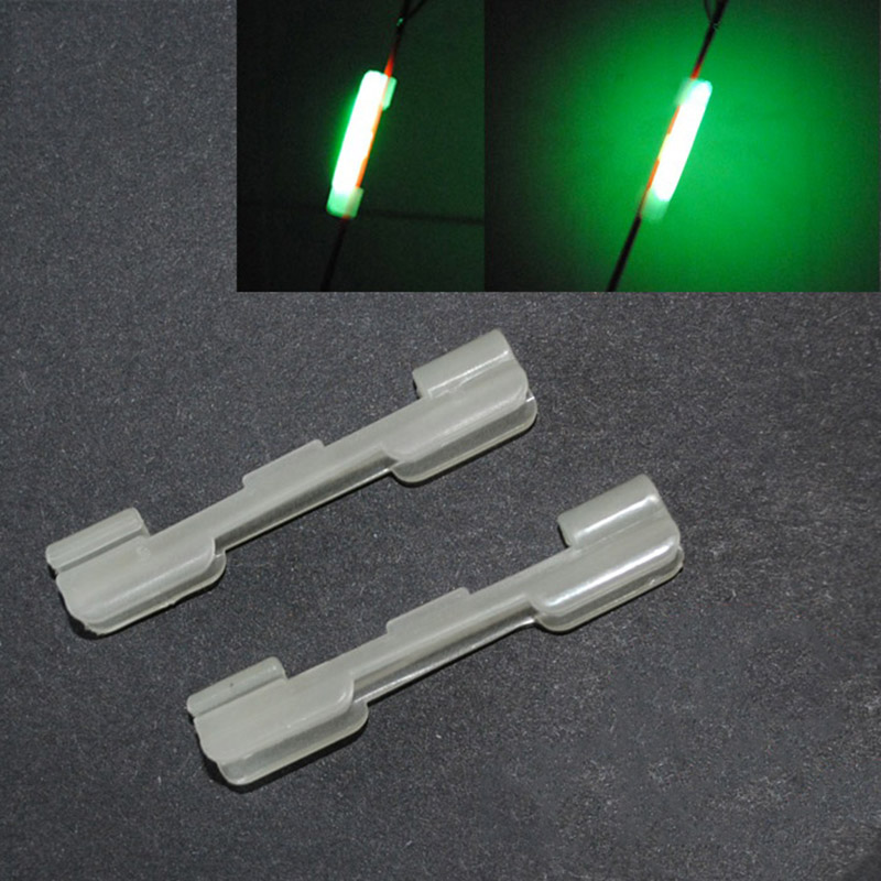 8pcs Luminous Lightstick Holder Night Fishing Rod Tip light holder Clip used on fishing rod for chemical light stick J308