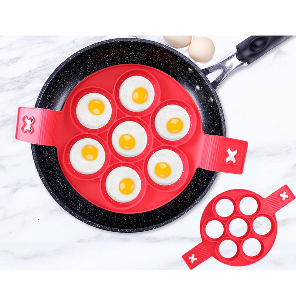 1Pcs Silicone Non Stick Fantastische Ei Pannenkoek Maker Ring Keuken Bakken Omelet Mallen Flip Fornuis Ei Ring Mold